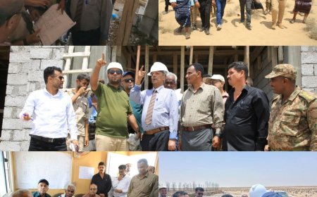 محافظ لحج يتفقد سير العمل في مشروع المدينة الجامعية للذكاء الاصطناعي