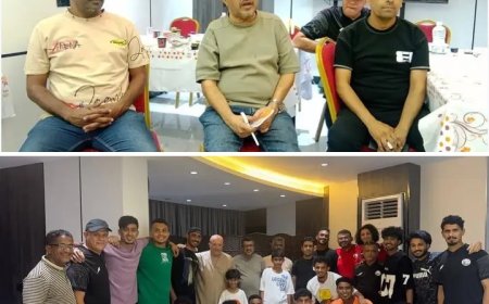 الدحيمي عضو اتحاد الكرة يزور معسكر المنتخب الوطني في المكلا.....