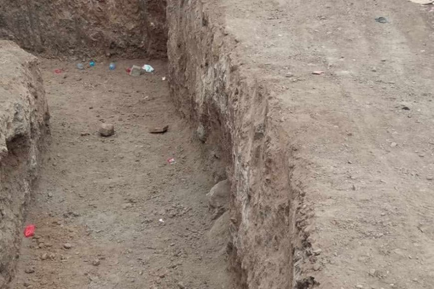 مواطن يبتلع نصف شارع في إب (صورة)  