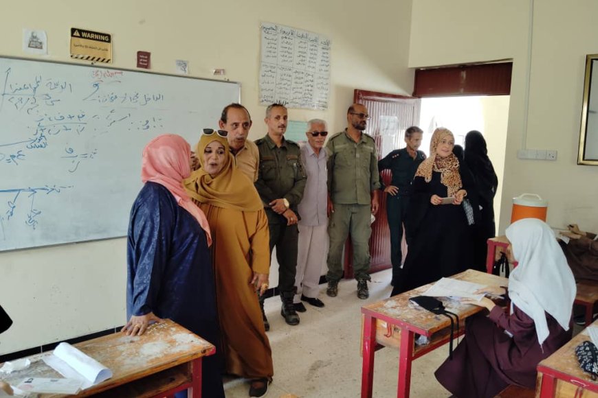 تدشين امتحانات الثانوية العامة في مديرية التواهي