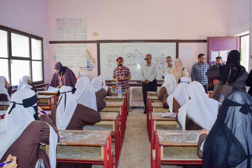 مدير عام صيرة يدشّن امتحانات الثانوية العامة للعام الدراسي 2024-2025
