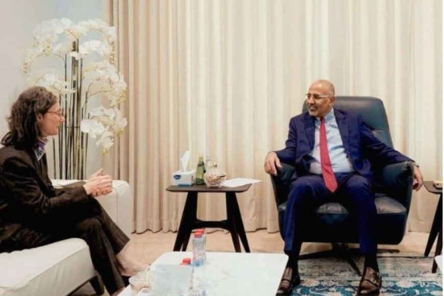 عضو الرئاسي الزُبيدي يناقش مع سفيرة فرنسا مستجدات الوضع الإنساني