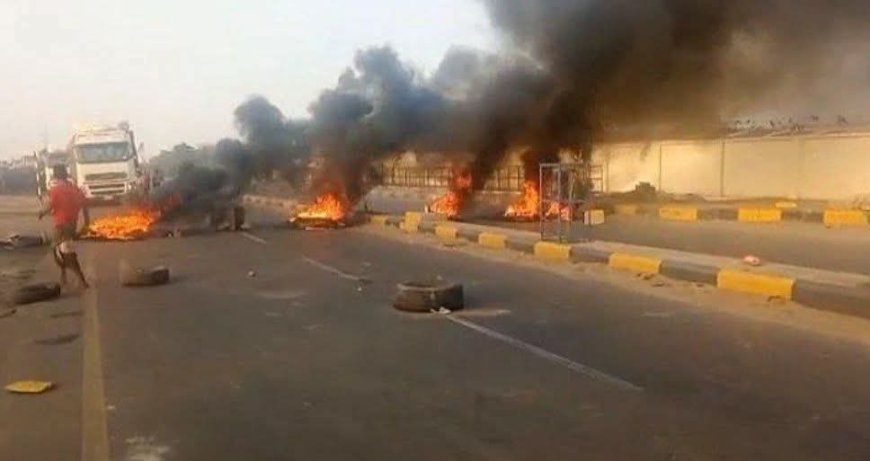 عاجل:احتجاجات واسعة في لحج(صورة)