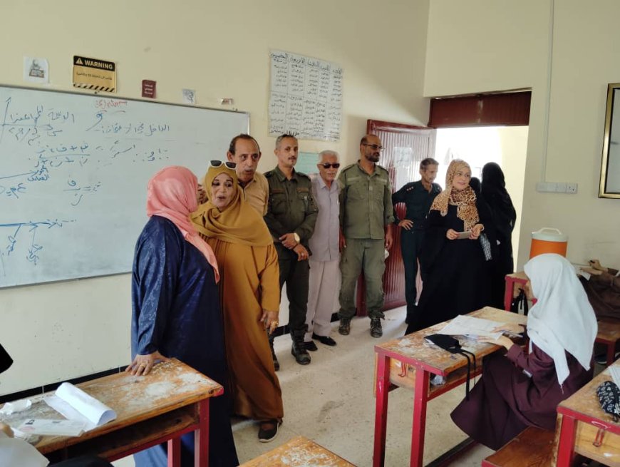 تدشين امتحانات الثانوية العامة في مديرية التواهي