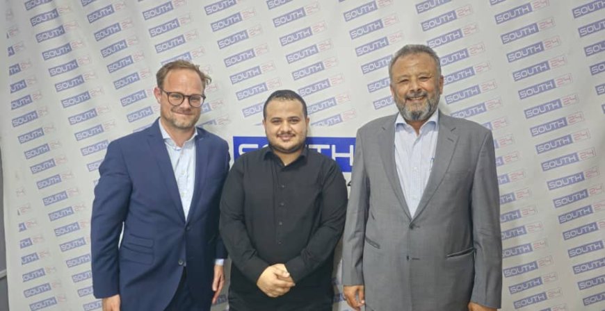 مدير الشرق الأوسط وشمال إفريقيا في فريدريش إيبرت يزور مركز سوث24 بعدن