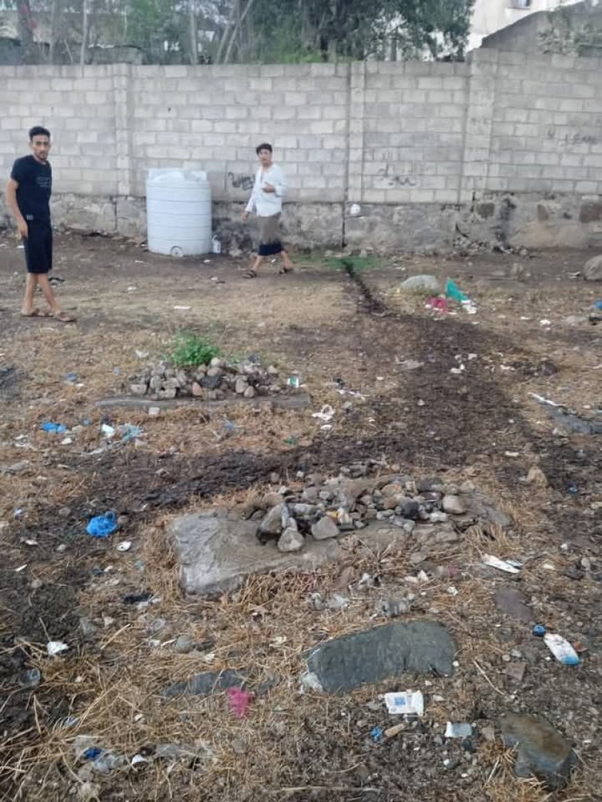 استياء شعبي واسع بعد تدفق مياه الصرف الصحي إلى مقبرة وادي المدام في تعز