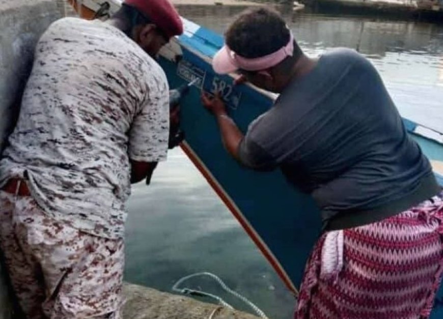 خفر السواحل في محافظة حضرموت تواصل حملة الحصر والترقيم إلى جميع المراسي والقطاعات ...
