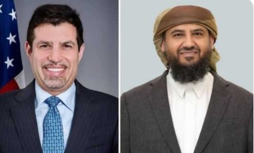 عضو الرئاسي المحرّمي يبحث مع فاجن أهمية الدور الأمريكي المحوري في دعم الشرعية اليمنية..
