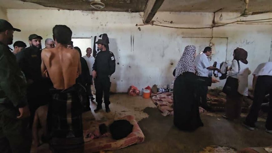 اللجنة الوطنية للتحقيق تطلع على أوضاع نزلاء سجن الاحتياط بمحافظة لحج