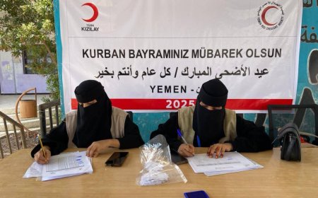  مؤسسة "إحسان" توزع أضاحي العيد على 200 أسرة بدعم من الهلال الأحمر التركي في العاصمة عدن ...