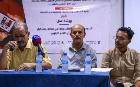 أثر وسائل الإعلام الإلكترونية في صناعة وتشكيل وعي الرأي العام الجنوبي في ورشة عمل في حضرموت ...