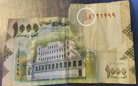 تحذير من تداول ورقة ألف ريال مزورة في صنعاء...