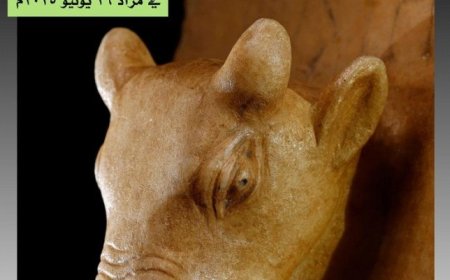 تمثال أثري يمني يباع اليوم الخميس في مزاد في مدينة برشلونه الإسبانية ..