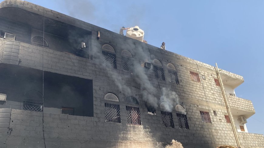 عاجل:حريق هائل يلتهم عمارة سكنية في شبوة والمواطنون يتدخلون لإنقاذ الموقف(صورة أولية)