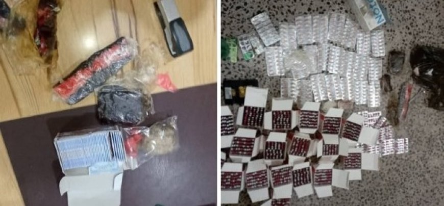 شرطة البساتين في العاصمة عدن تلقي القبض على متهم بحوزته كمية من الحشيش والحبوب المخدرة ...