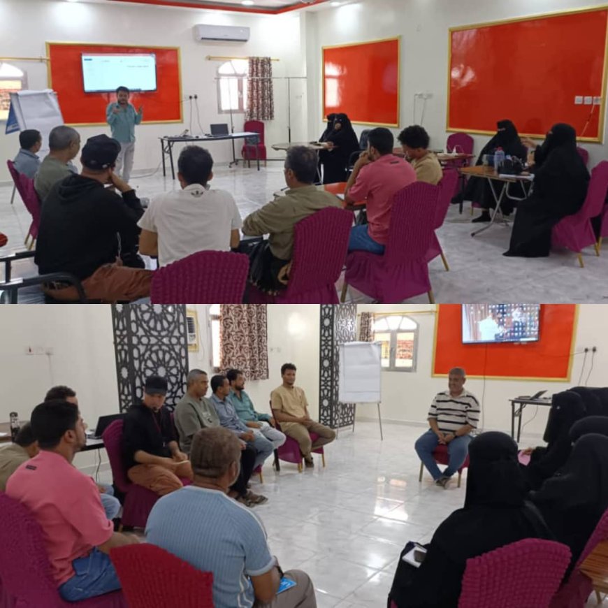 مؤسسة شباب أبين تنفذ دورة تدريبية حول تأثير التغيرات المناخية على الجفاف والتصحر بالتعاون مع اتحاد المناخ الأخضر..