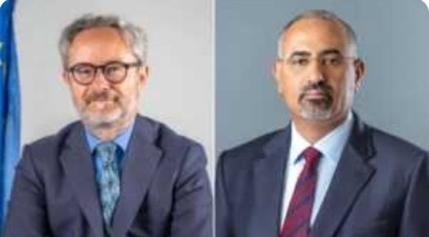عضو الرئاسي الزبيدي يؤكد على اهمية تظافر الجهود الدولية لانهاء الحرب واحلال السلام...