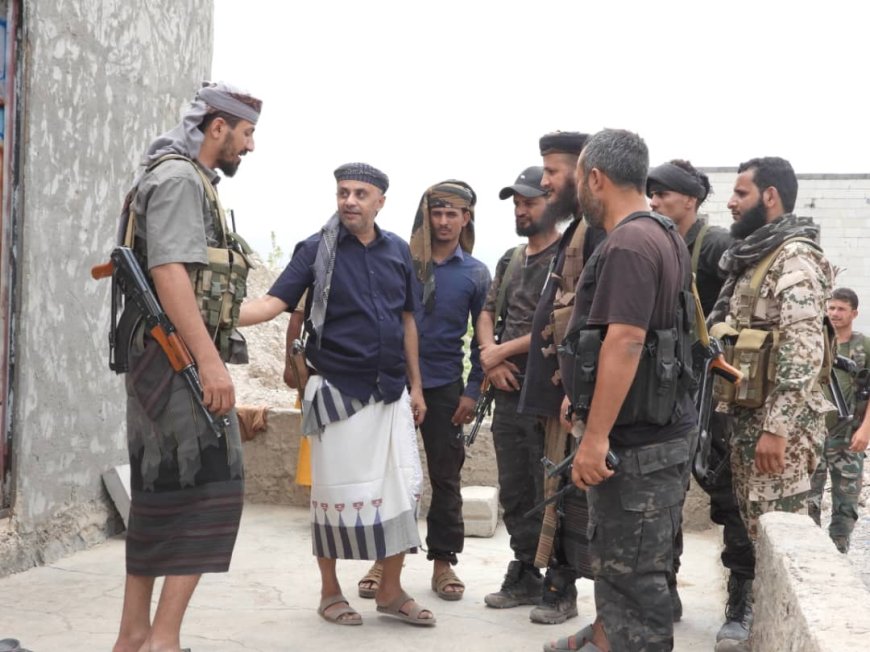 قيادة الوية المغاوير بالساحل الغربي تزور اللواء الثاني مغاوير بالضالع..