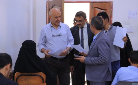 جامعة إقليم سبأ تُدشّن اختبارات المفاضلة للدفعة السادسة بكلية الطب بمشاركة   537 متقدّم ...