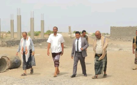 وكيل أول محافظة الحديدة يتفقد مشروع إنشاء إصلاحية السجناء بمديرية الخوخة..