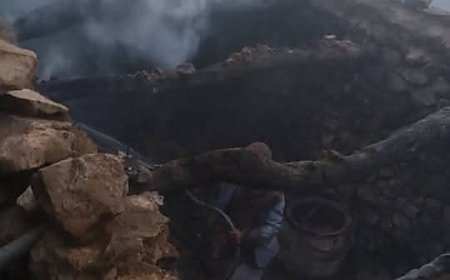 صاعقة تضرب منزلاً في عمران وتخلف أضرارا مادية فقط(صور)