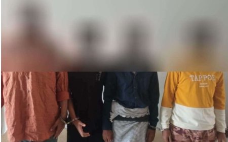 شرطة كابوتا في العاصمة عدن تلقي  القبض على عصابة سرقات..