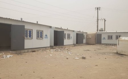 زبار وخديف يتفقدان إنجاز الفصول البديلة بمدرسة عمار بن ياسر بمخيم الجفينة