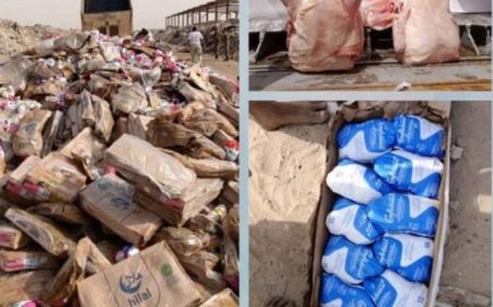 إتلاف ورفض شحنات غذائية غير مطابقة للمواصفات القياسية في العاصمة عدن ..