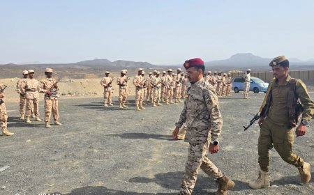 العميد نصر عاطف اليافعي قائد ألوية الدعم والإسناد يشيد بجاهزية اللواء الثاني دعم واسناد بمحور أبين 