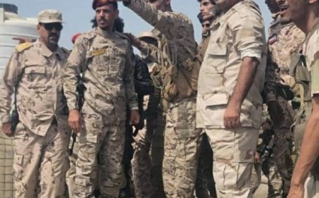 قائد الدعم والإسناد يتفقد جاهزية اللواء الثاني بمحور أبين القتالي..