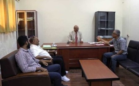 رئيس نيابة استئناف جنوب عدن يتفقد سير العمل في النيابات الابتدائية ويدعو لاستمرار أداء الرسالة القضائية ..