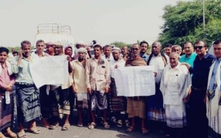 أبناء أبين يرفضون دخول لجان البرلمان اليمني المنتهي الصلاحية...