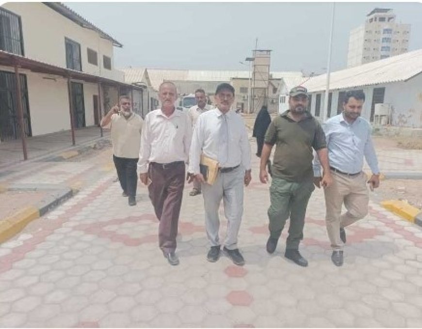 تنفيذاً لتوجيهات معالي النائب العام... رئيس نيابة استئناف شمال عدن يتفقد السجن المركزي بالمنصورة...