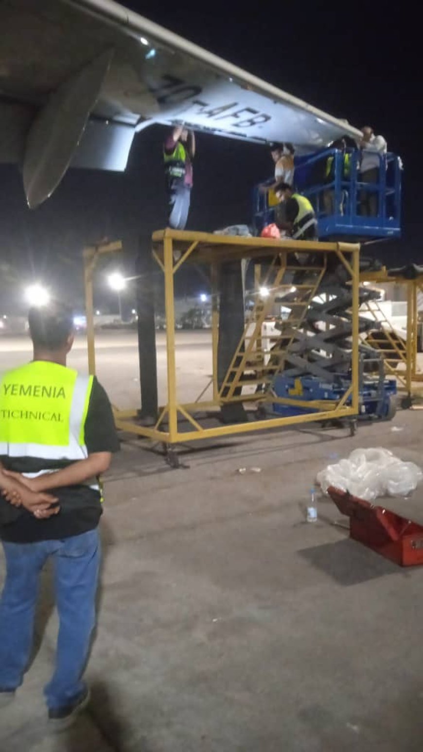 المهندس لؤي قعطبي : الطائرة المتضررة عادت للخدمة بزمن قياسي وجاهزية أسطول اليمنية في أعلى مستوياتها..