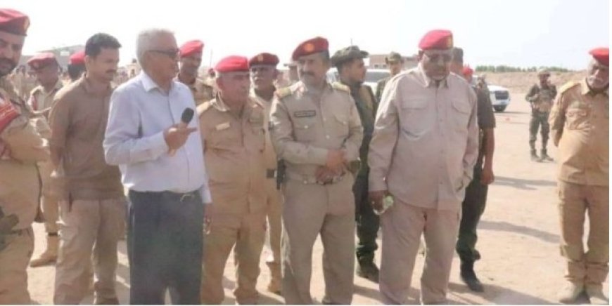 مدير مكتب القائد الأعلى للقوات المسلحة الجنوبية يزور معسكر الشرطة العسكرية الجنوبية ..