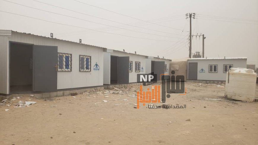 زبار وخديف يتفقدان إنجاز الفصول البديلة بمدرسة عمار بن ياسر بمخيم الجفينة