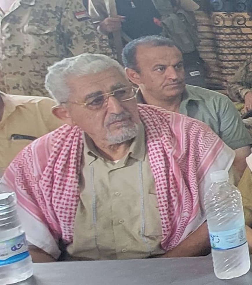 *مدير عام قعطبة الشاعري يعزي برحيل المناضل الكبير العميد قاسم محمد جعوال*