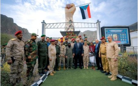 في فعالية مهيبة الزُبيدي يُزيح الستار عن النصب التذكاري للشهيد أبو اليمامة ورفاقه الشهداء ...