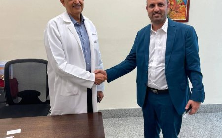 المستشار الطبي بسفارة الجمهورية اليمنية يزوو معهد علوم الكبد والقنوات الصفراوية (ILBS) – نيودلهي