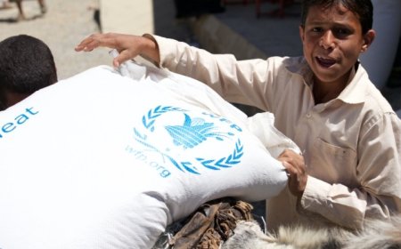 دقيق فاسد يصرفه برنامج الغذاء العالمي في مأرب ....