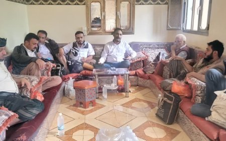 خلال الذكرى الثامنة لاستشهاده ...الجفري في منزل الشهيد عبدالله المهندس