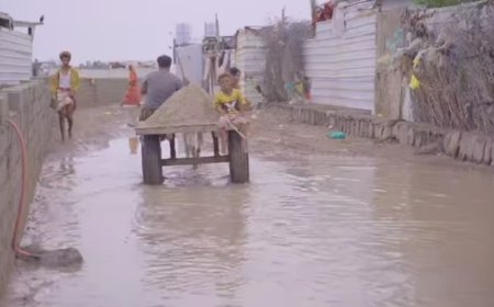 مدير الوحدة التنفيذية في الحديدة المشرعي يؤكد أن مخيمات النازحين في خطر  ويثمن للمستجيبين استجابتهم.....