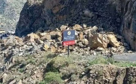 انهيار صخري في لحج يقطع طريق ظمران في القبيطة ويهدد حياة السكان...