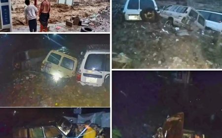 إليكم حصيلة كارثة سيول تجتاح مديريةجبل حبشي بتعز: وفاة ومفقودون وخسائر كبيرة في الممتلكات