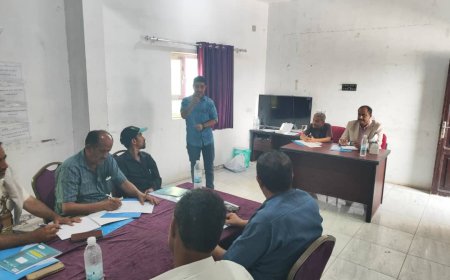 المدير العام الشاعري يرعى لقاء لمناقشة النزاعات المجتمعية الذي تنفذه منظمة البحث عن أرضية مشتركة