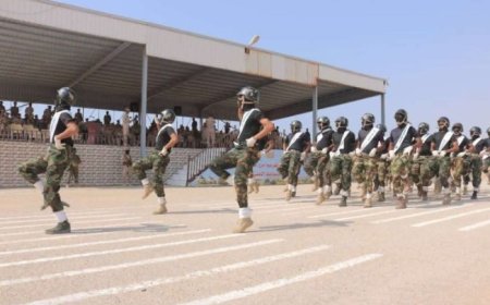 بحضور وزير الدفاع كلية الشرطة بحضرموت تجسد جاهزيتها الميدانية...