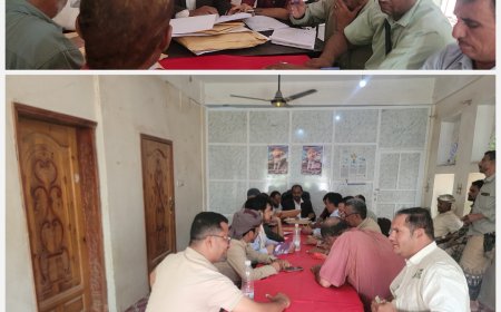 لجنة المناقصة برئاسة الشاعري تفتح مظاريف مشروع إنشاء شبكة الصرف الصحي في حارة المركزي بمديرية قعطبة.