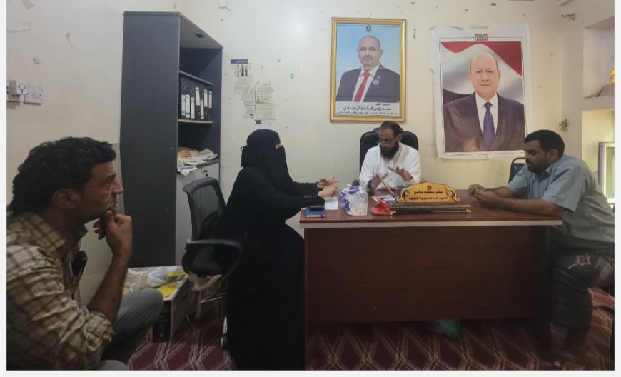 مدير عام قعطبة بكر الشاعري يوجه مدير مكتبه، للتنسيق مع منظمة الأرضية المشتركة