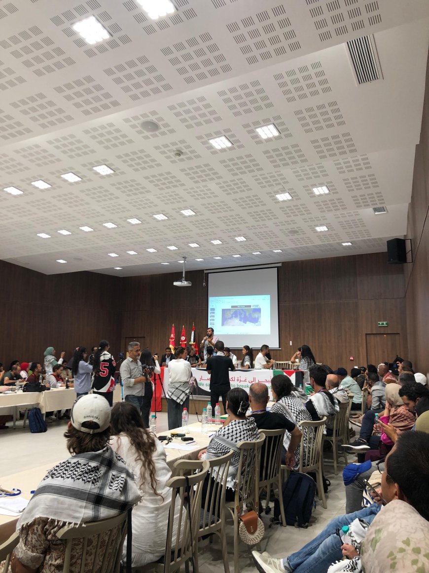 الطلاب الإندونيسيون في عمل إنساني لدعم فلسطين