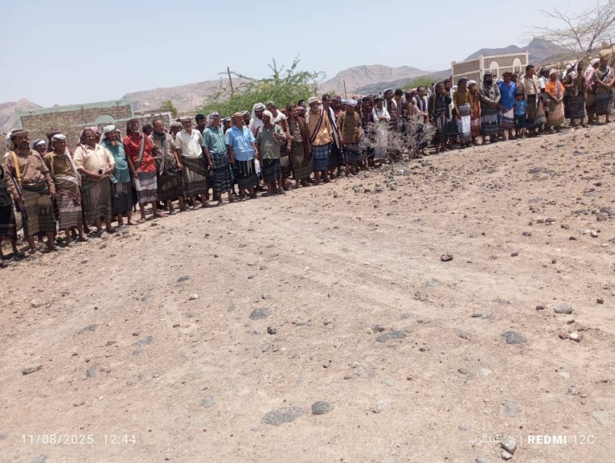 راية الصلح القبلي بين قبيلة الصحران واهل الداحور